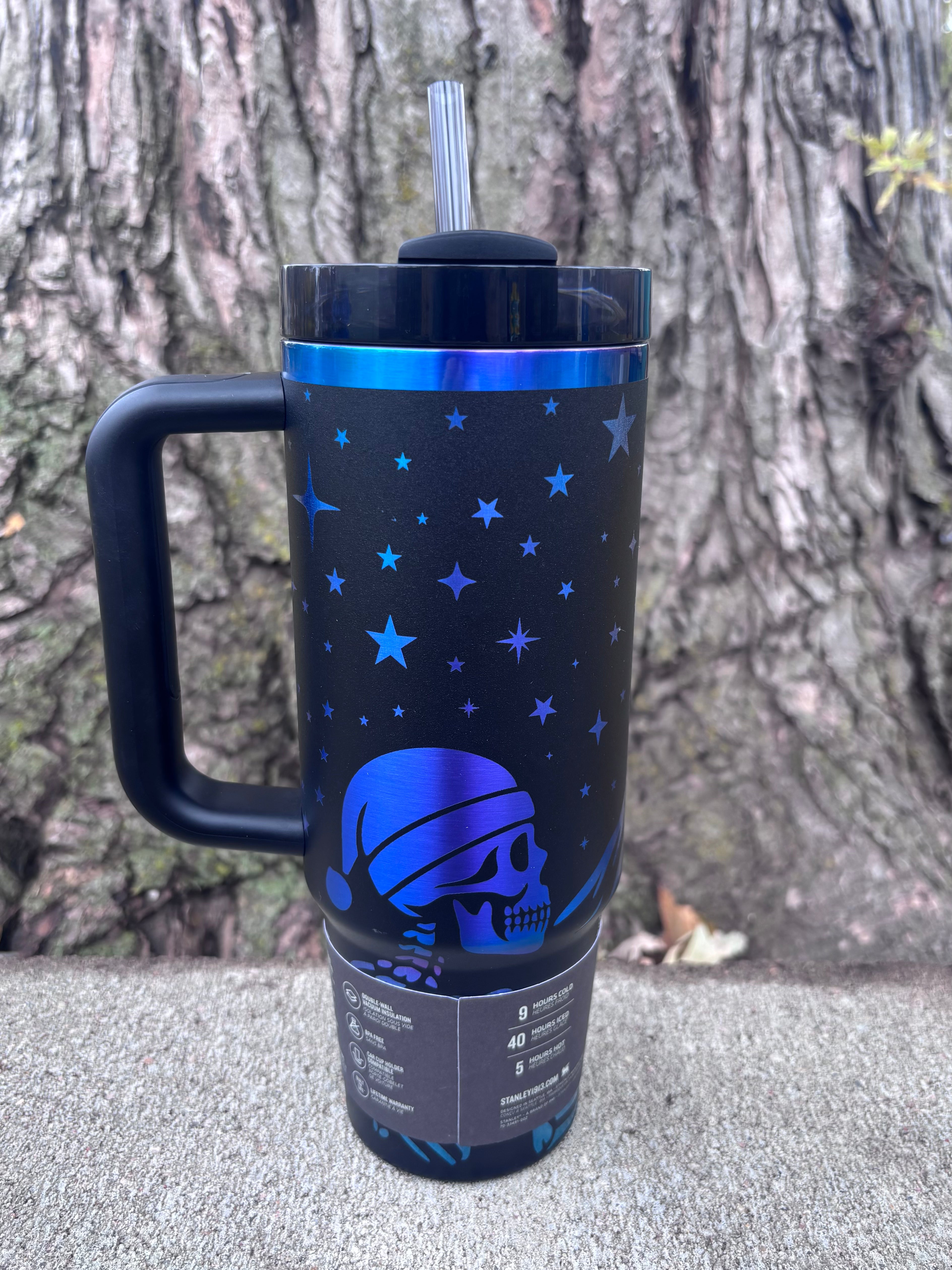 Christmas Skeleton Engraved 30oz Stanley Thirst Quencher